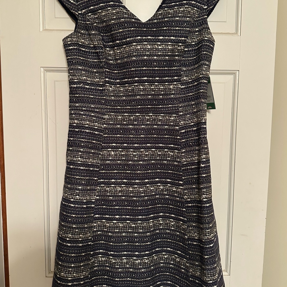 Lilly Pulitzer Navy and White Textured Mini Dress